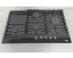 KHAL 4 Gas(1 WOK) + 1 Electric Ceramic Plate Hob,Black Glass 90cm